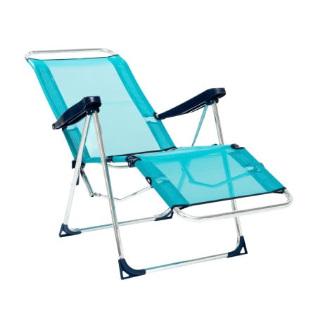 Tumbona De Playa Relax Multiposición Turquesa