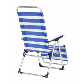 Tumbona De Playa Relax Rayas Azules De Alco 2