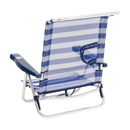 Silla De Playa Baja Multiposición Rayas Marineras