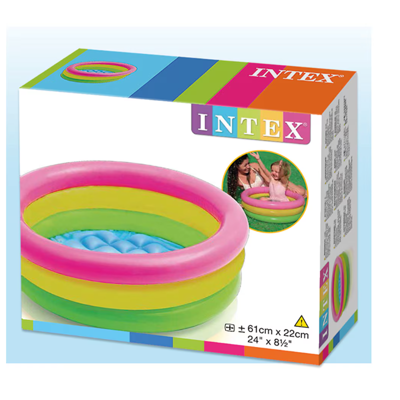 Piscina Bebé Sunset Glow 3 Aros Intex