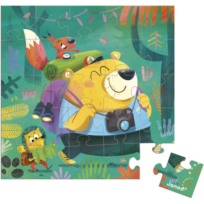 Janod Tarjeta Puzle Excursión