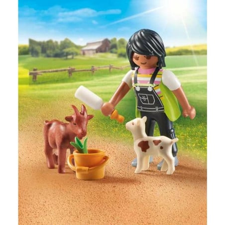 Mujer Con Cabras