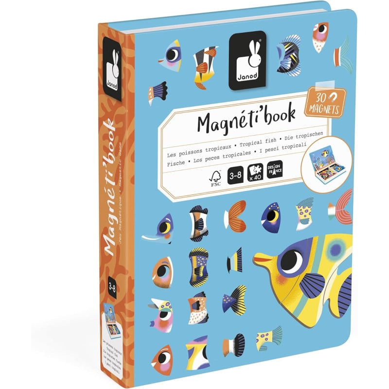 Janod Magnetibook Peces Tropicales