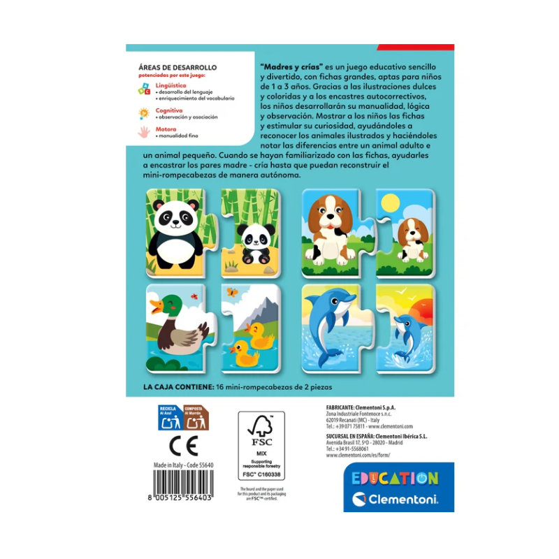 Juego Educativo Madres Y Crías