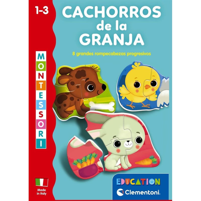 Puzzles Cachorros En La Granja Clementoni