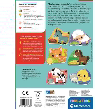 Puzzles Cachorros En La Granja Clementoni