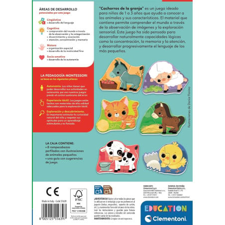 Puzzles Cachorros En La Granja Clementoni