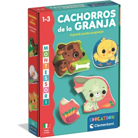 Puzzles Cachorros En La Granja Clementoni