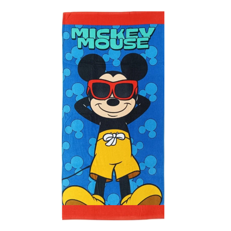 Toalla De Playa Algodón Mickey Mouse 140 Cm De Playa y Piscina