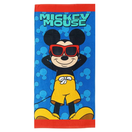 Toalla De Playa Algodón Mickey Mouse 140 Cm De Playa y Piscina