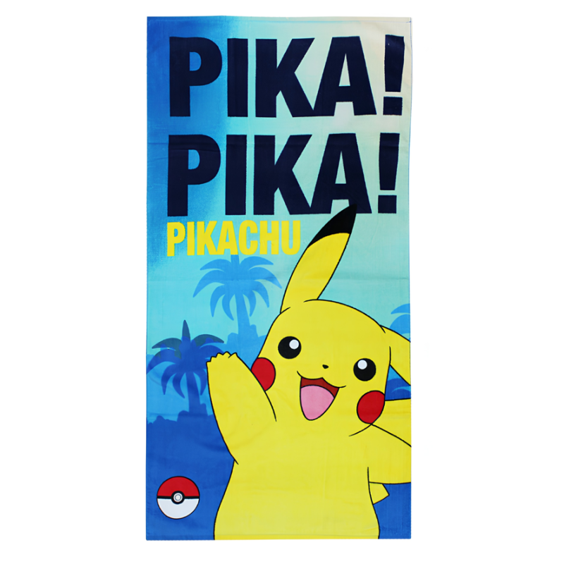 Toalla De Playa Algodón Pokemon 140 Cm De Playa y Piscina