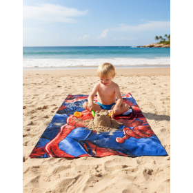 Toalla De Playa Algodón Spiderman 140 Cm De Playa y Piscina 2