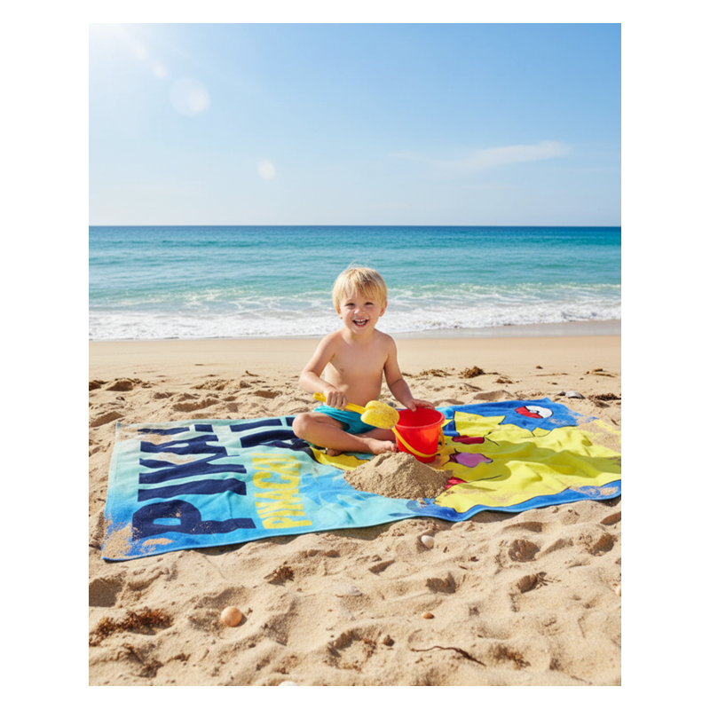 Toalla De Playa Algodón Pokemon 140 Cm