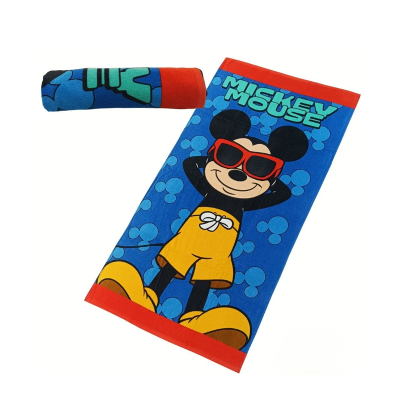 Toalla De Playa Algodón Mickey Mouse 140 Cm