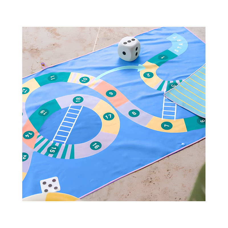 Toalla De Playa Serpiente Escalera 140 Cm