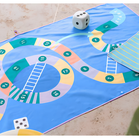 Toalla De Playa Serpiente Escalera 140 Cm