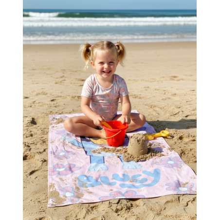 Toalla De Playa Microfibra Bluey 140 Cm