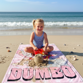 Toalla De Playa Microfibra Dumbo 140 Cm De Playa Y Piscina 2
