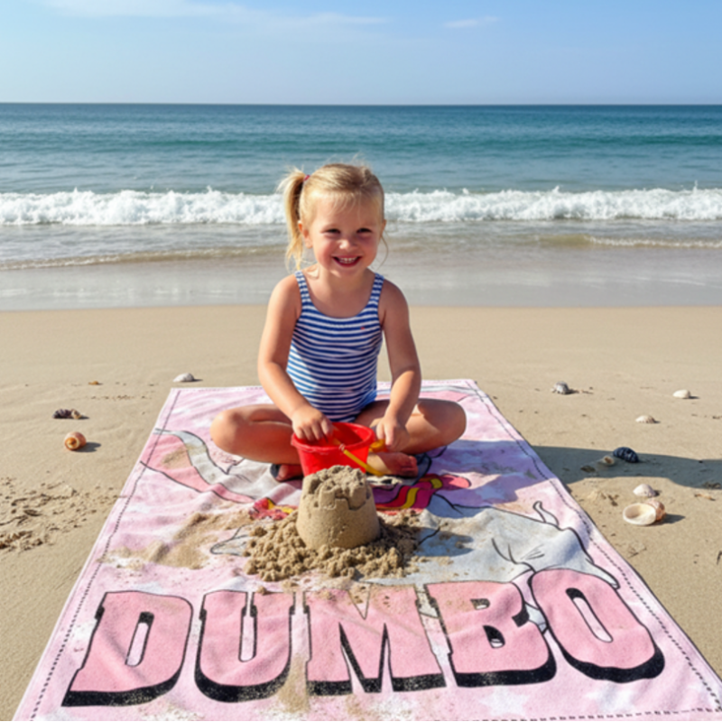 Toalla De Playa Microfibra Dumbo 140 Cm