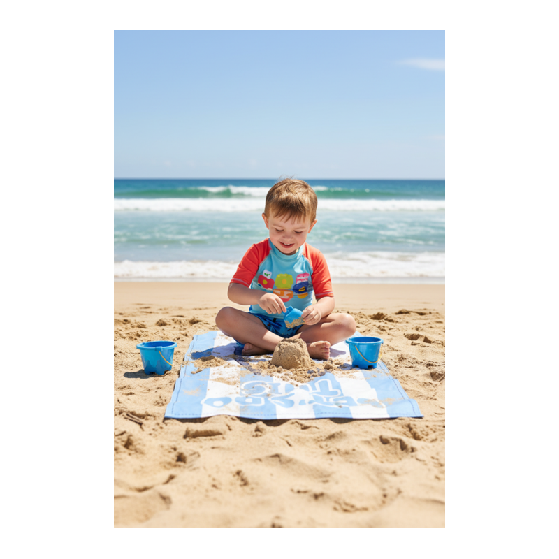 Toalla De Playa Microfibra Bluey Let's Go 140 Cm