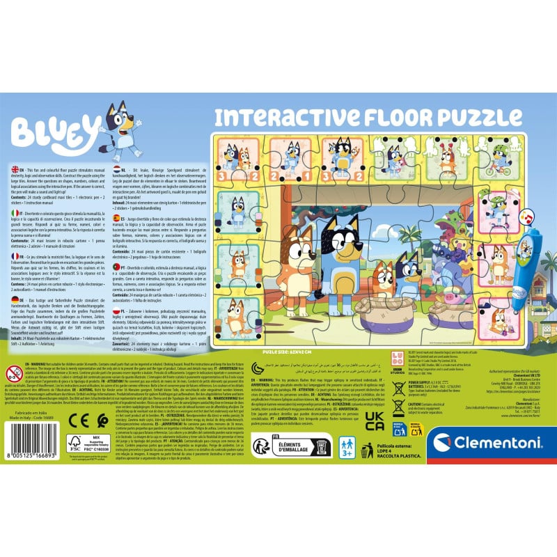 Puzzle Interactivo 24 Piezas Bluey