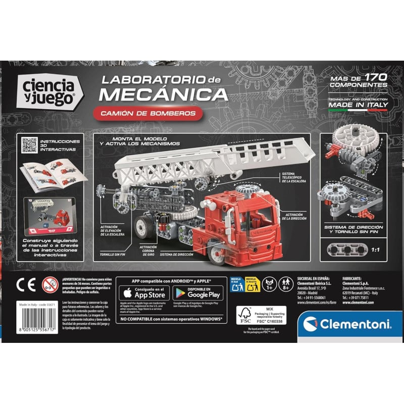 Mechanics Camión De Bomberos Clementoni