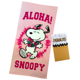 Toalla De Playa Microfibra Snoopy 140 Cm De Playa Y Piscina