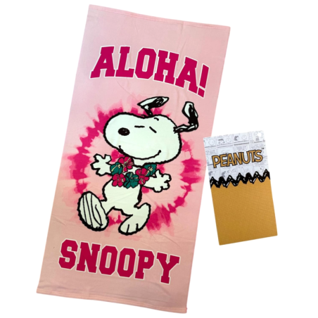 Toalla De Playa Microfibra Snoopy 140 Cm De Playa Y Piscina