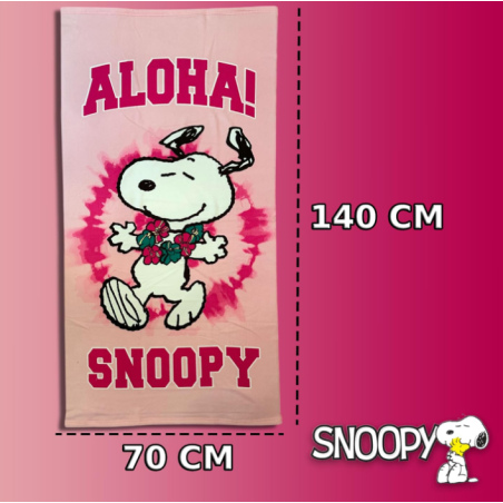 Toalla De Playa Microfibra Snoopy 140 Cm