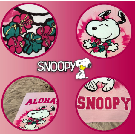 Toalla De Playa Microfibra Snoopy 140 Cm