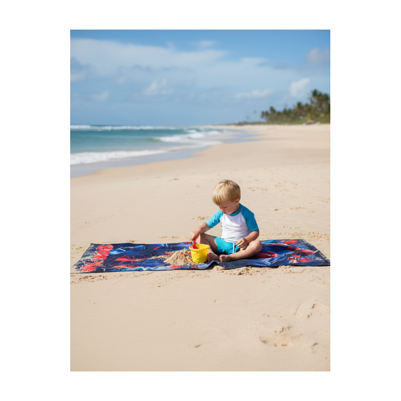 Toalla De Playa Microfibra Spiderman 140 Cm