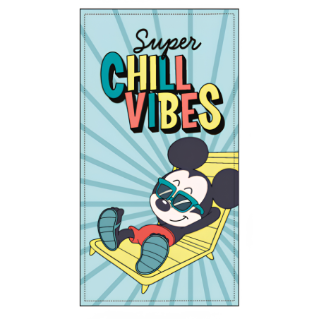 Toalla De Playa Microfibra Mickey Mouse 140 Cm De Playa Y Piscina