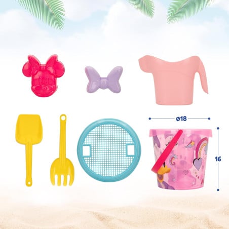 Mochila Set Cubo De Playa Con Accesorios Minnie Mouse