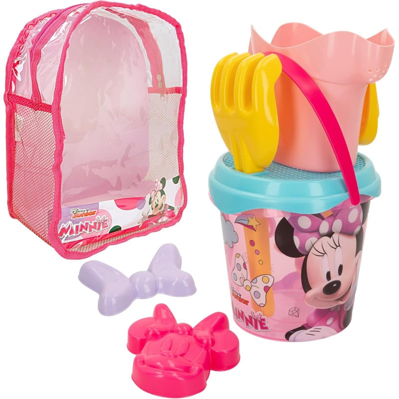 Mochila Set Cubo De Playa Con Accesorios Minnie Mouse De Playa Y Verano
