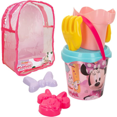 Mochila Set Cubo De Playa Con Accesorios Minnie Mouse De Playa Y Verano