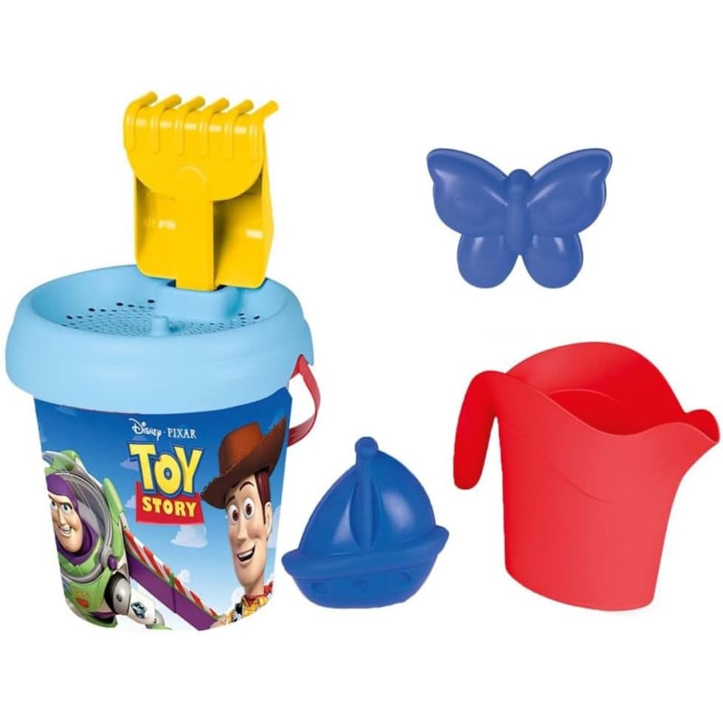 Set Cubo Con Accesorios Toy Story De Playa Y Verano