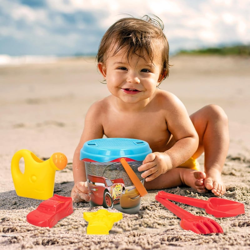 Mochila Set Cubo De Playa Con Accesorios Cars