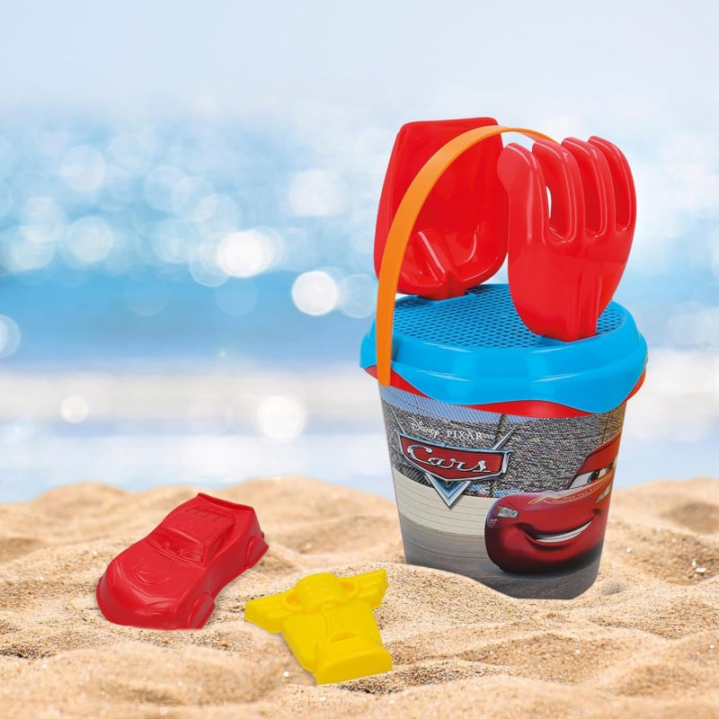 Mochila Set Cubo De Playa Con Accesorios Cars