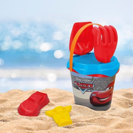 Mochila Set Cubo De Playa Con Accesorios Cars
