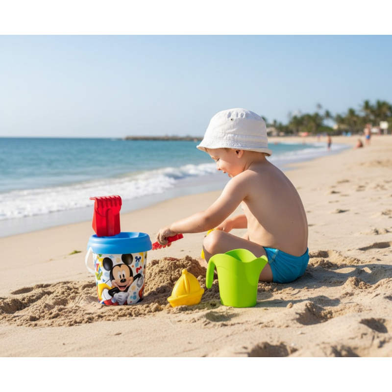 Set Cubo Con Accesorios Mickey Mouse