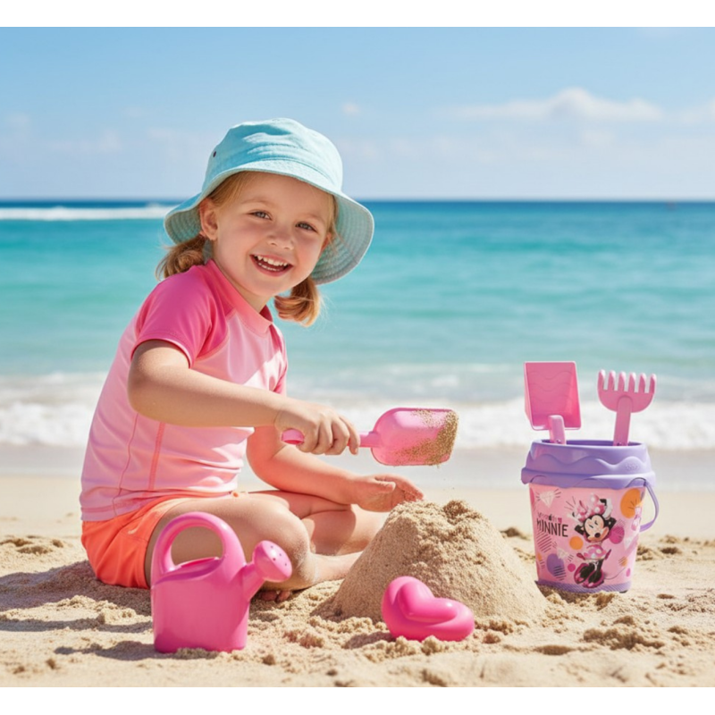 Set Cubo Con Accesorios Minnie Mouse