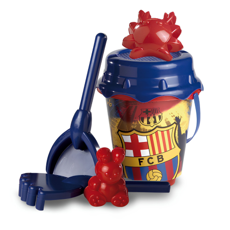 Set Cubo Con Accesorios F.C Barcelona De Playa Y Verano
