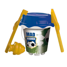 Set Cubo Con Accesorios Fútbol Mad De Playa Y Verano
