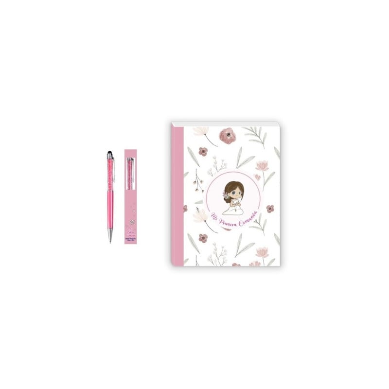 Mi Primera Comunión Set Diario Rosa