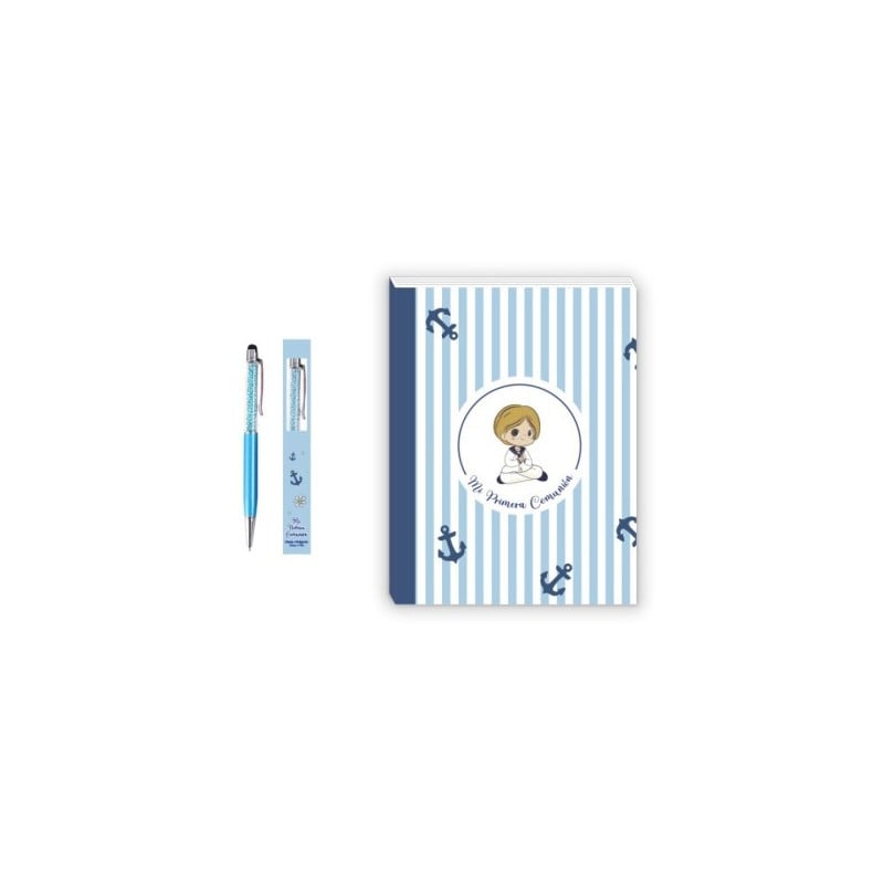 Mi Primera Comunión Set Diario Azul