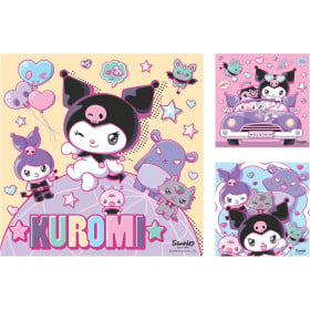 Puzzle Kuromi 3x49 Pzs De Ravensburguer 2