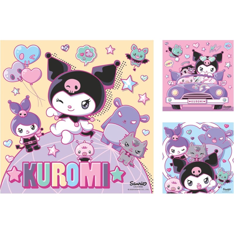 Puzzle Kuromi 3x49 Pzs
