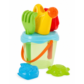 Cubo De Playa Translúcido Con Accesorios De Colorbaby