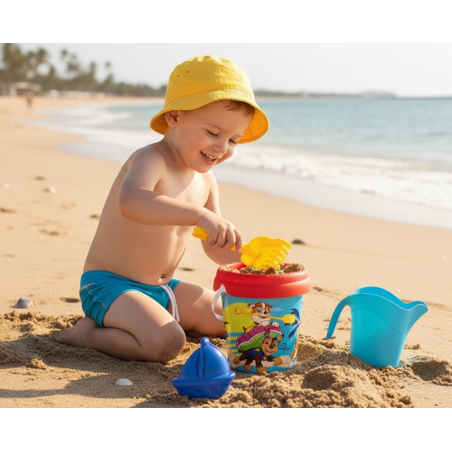 Set Cubo De Playa Con Accesorios Patrulla Canina