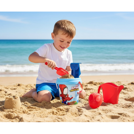 Set Cubo De Playa Con Accesorios Spidey